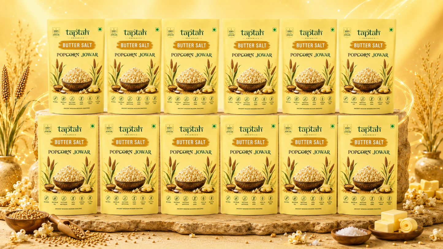 Organic Jowar Pops - Butter Salt (4 pack)