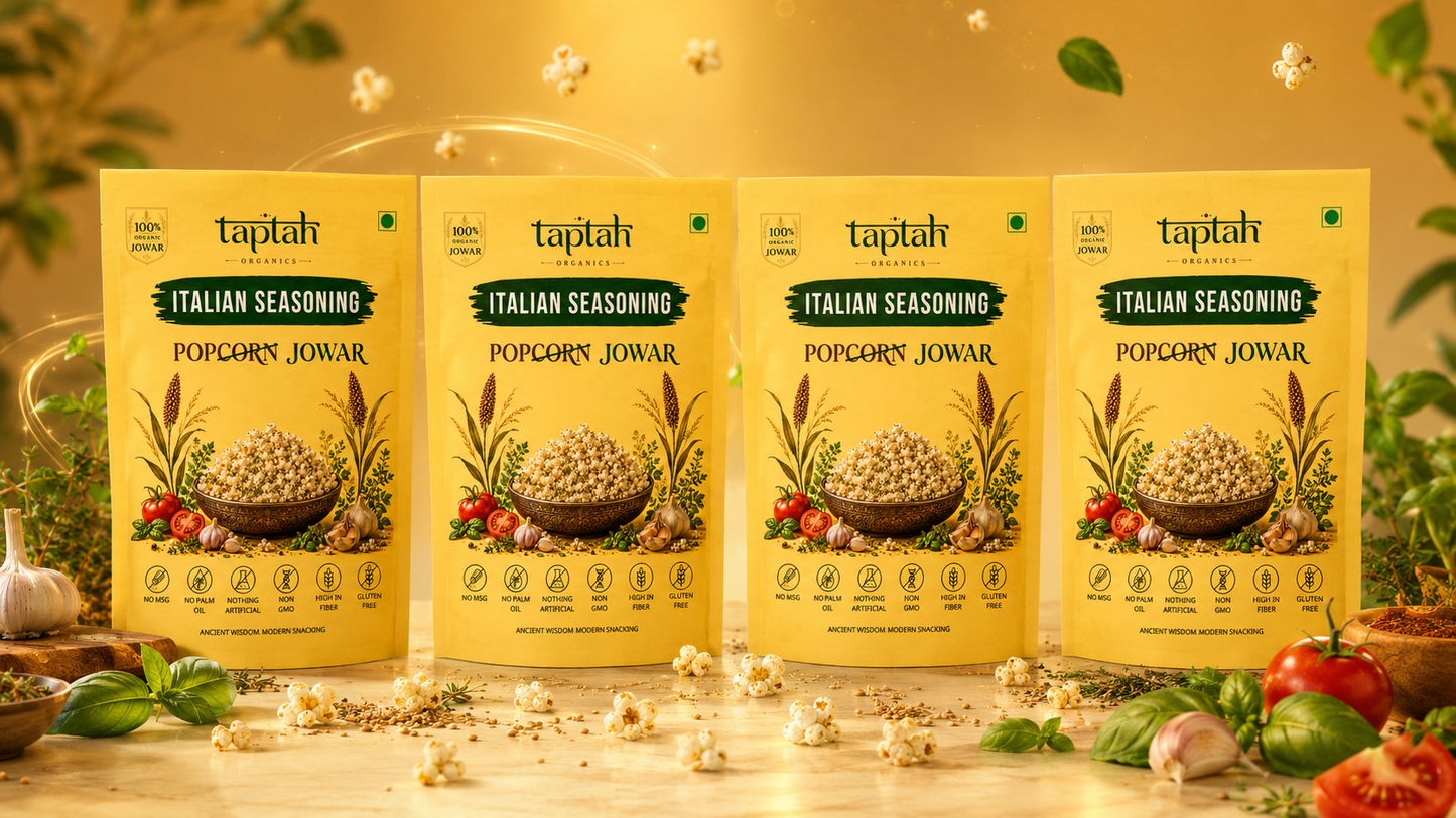 Organic Jowar Pops - Italian Seasoning (4 pack)