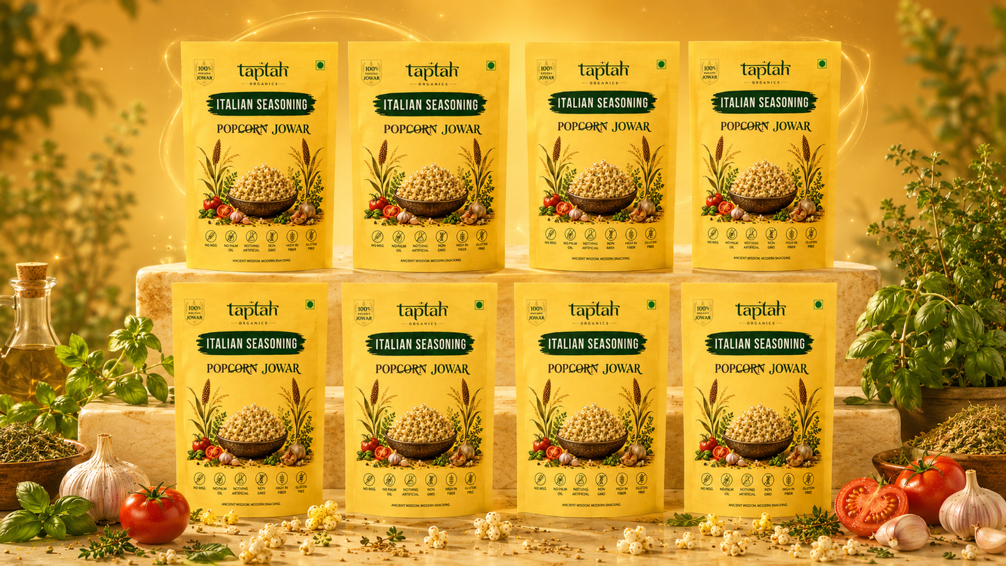 Organic Jowar Pops - Italian Seasoning (4 pack)