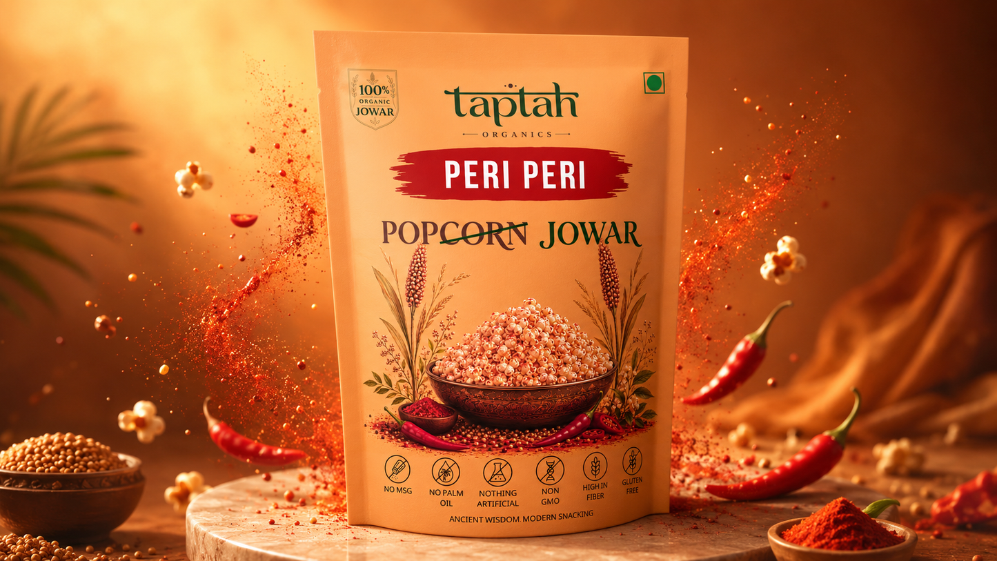 Organic Jowar Pops - Peri Peri (4 pack)