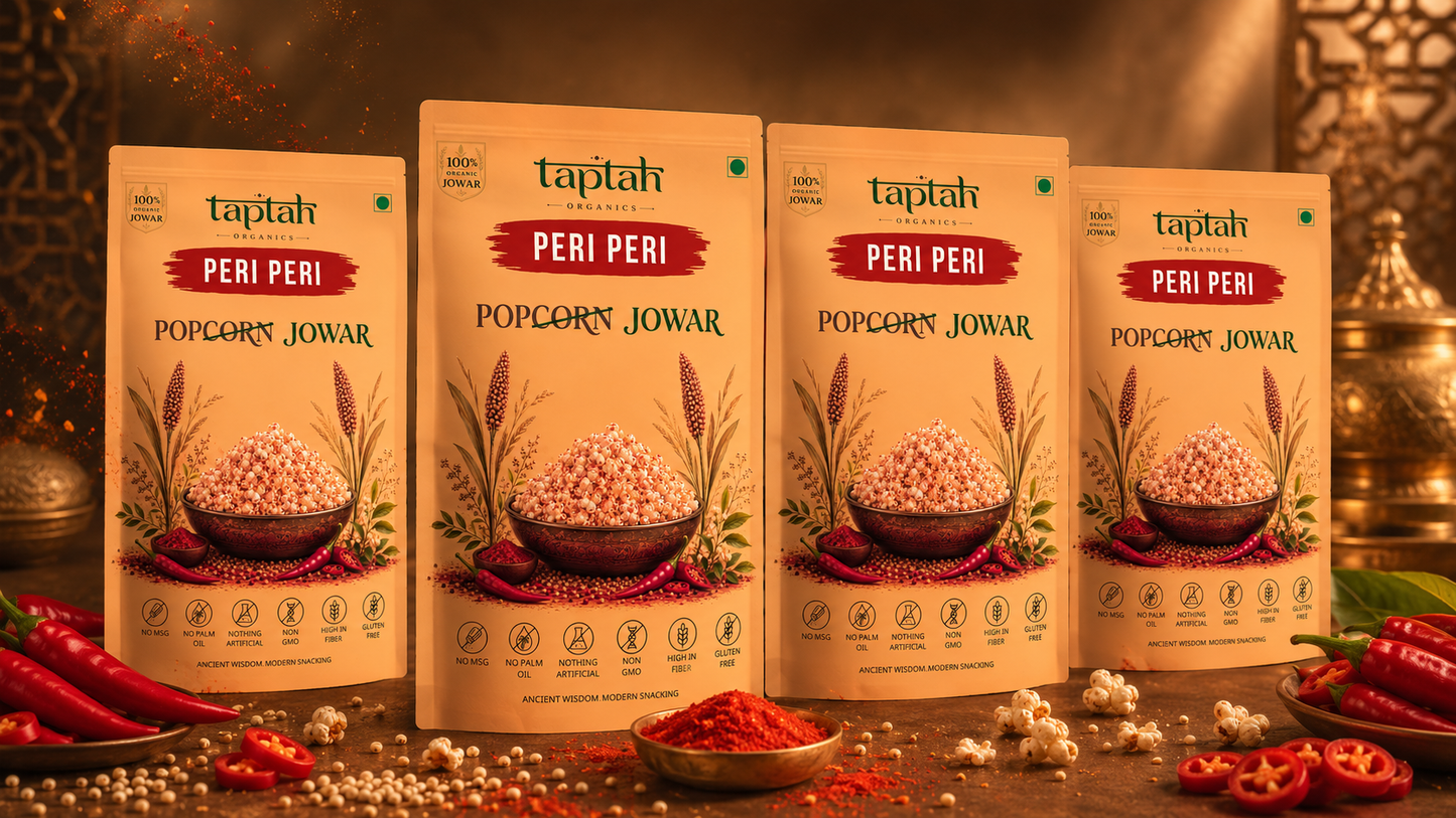Organic Jowar Pops - Peri Peri (4 pack)