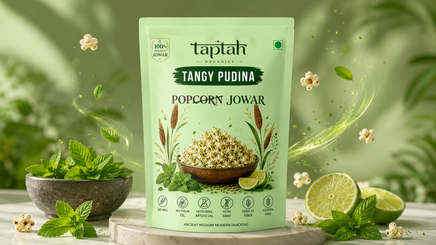 Organic Jowar Pops - Tangy Pudina (4 pack)