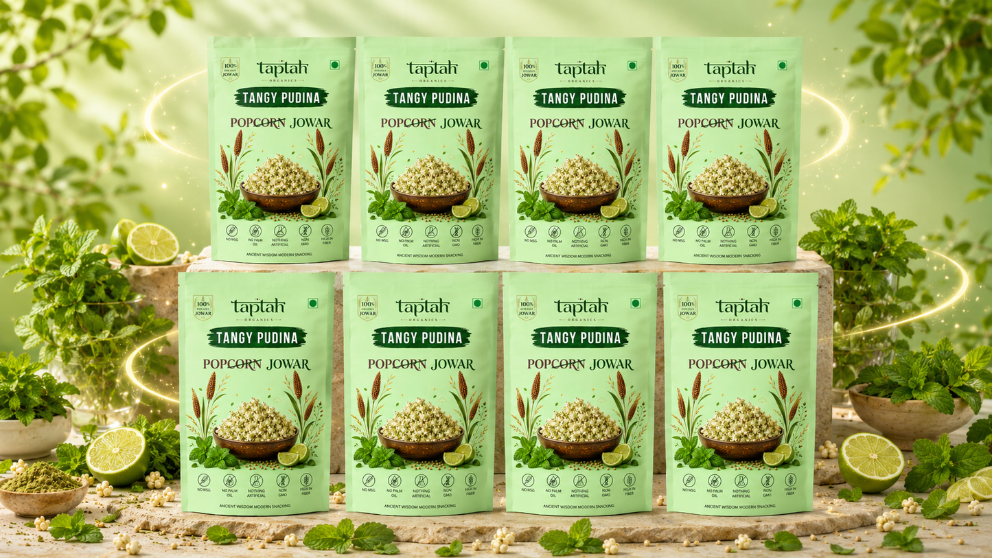 Organic Jowar Pops - Tangy Pudina (4 pack)